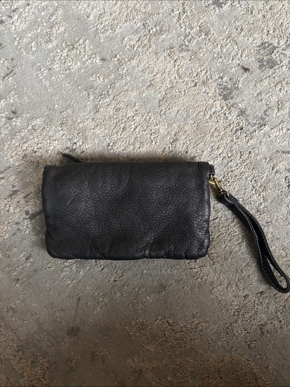 Classic Black Wristlet Clutch